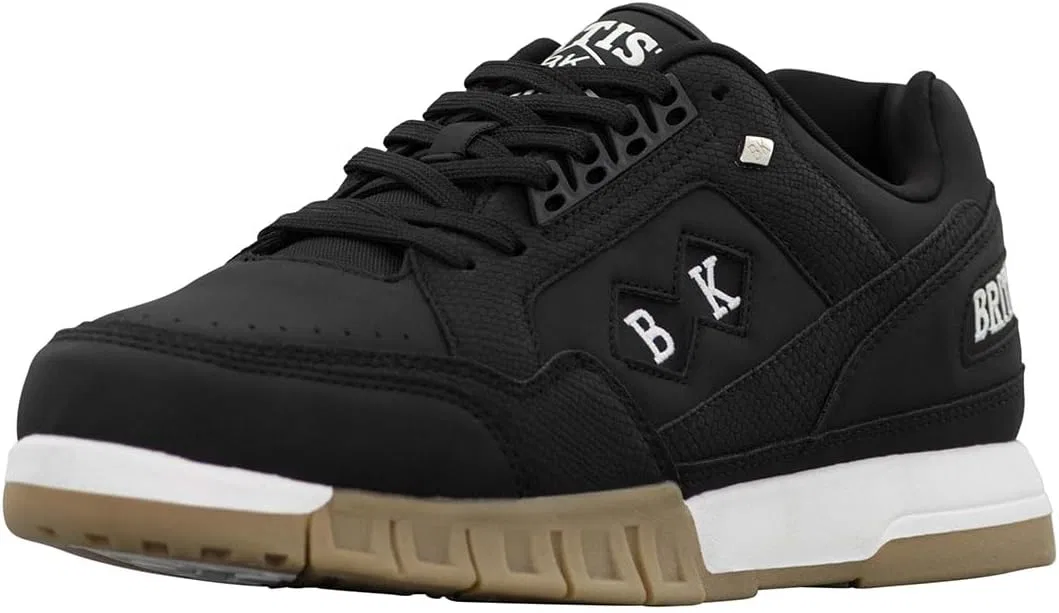 Кроссовки British Knights Herren Metros, Black, White, Light Brown Rubber