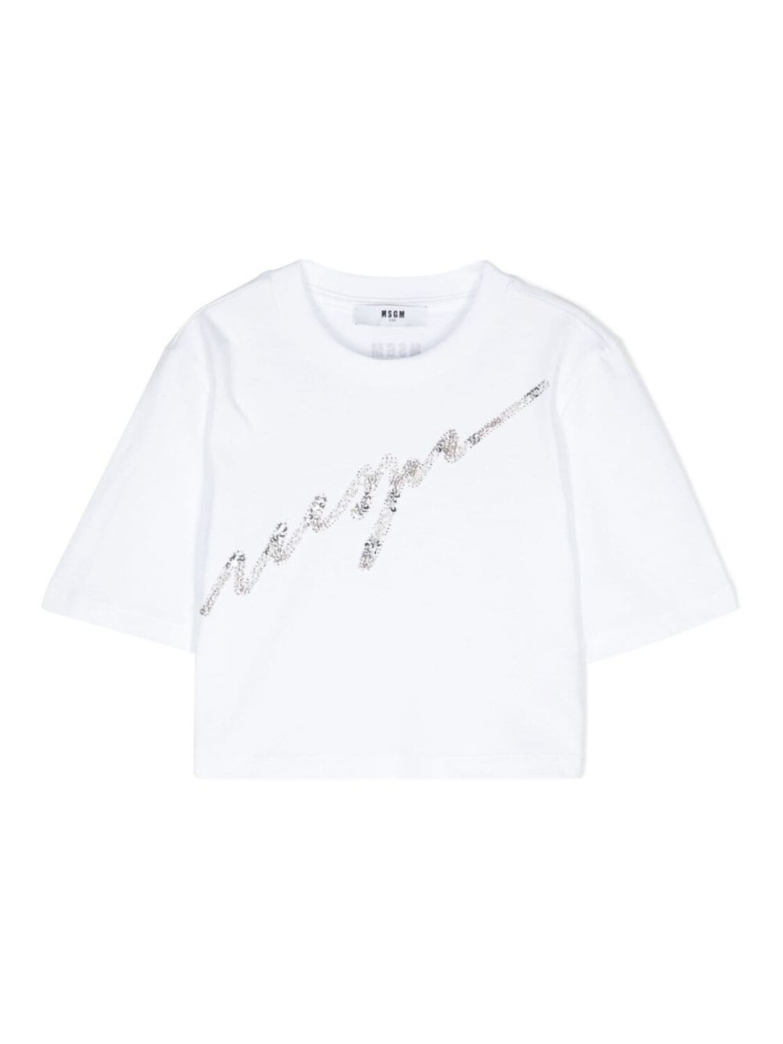 

MSGM Kids футболка с логотипом, белый