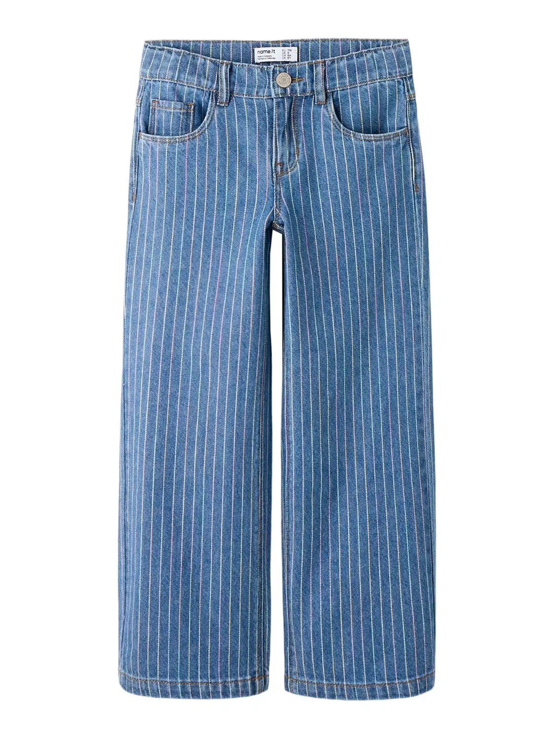 Джинсы с широкой штаниной Name it, medium blue denim