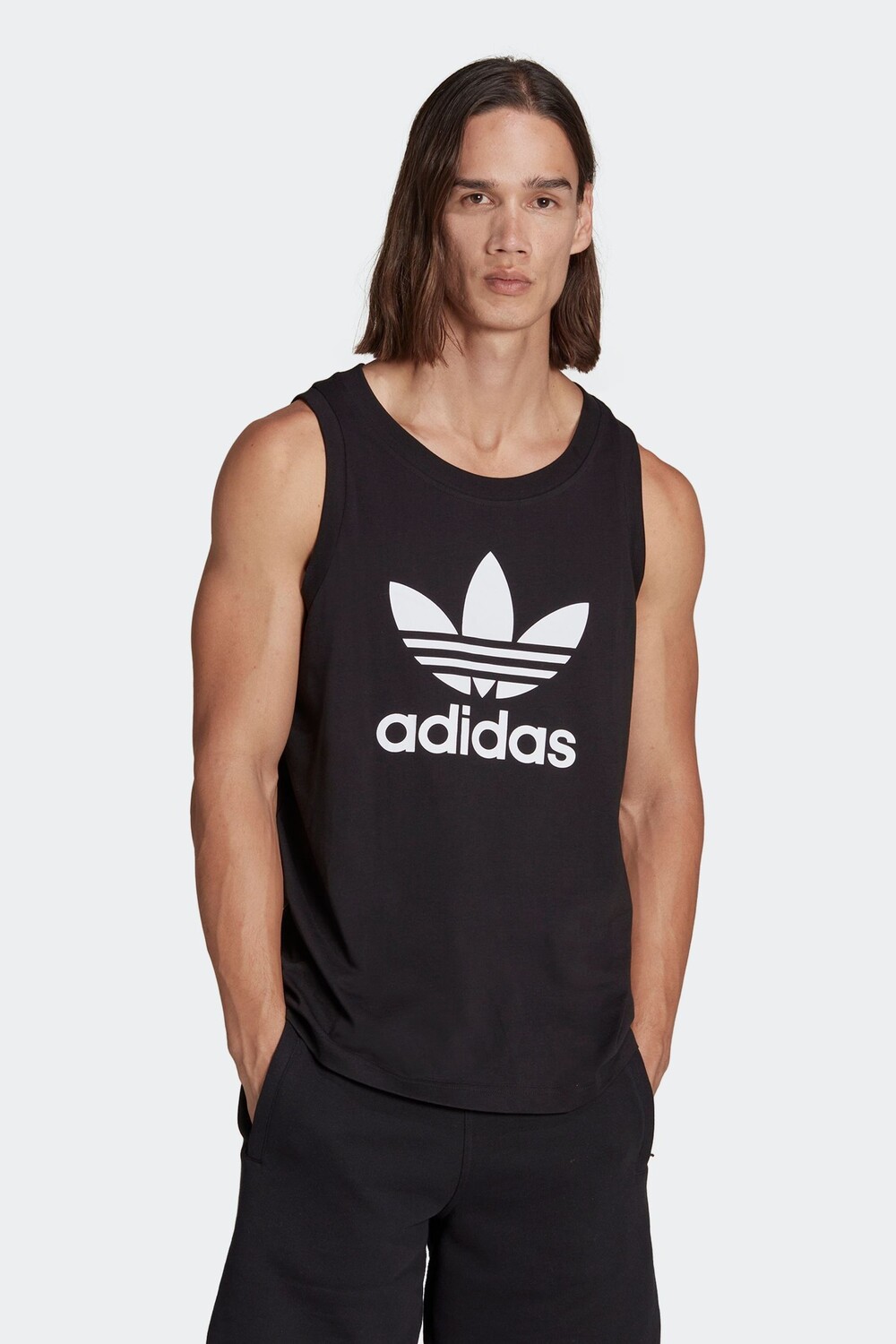 

Футболка без рукавов Adicolor Classics с трилистником Adidas Originals, черный