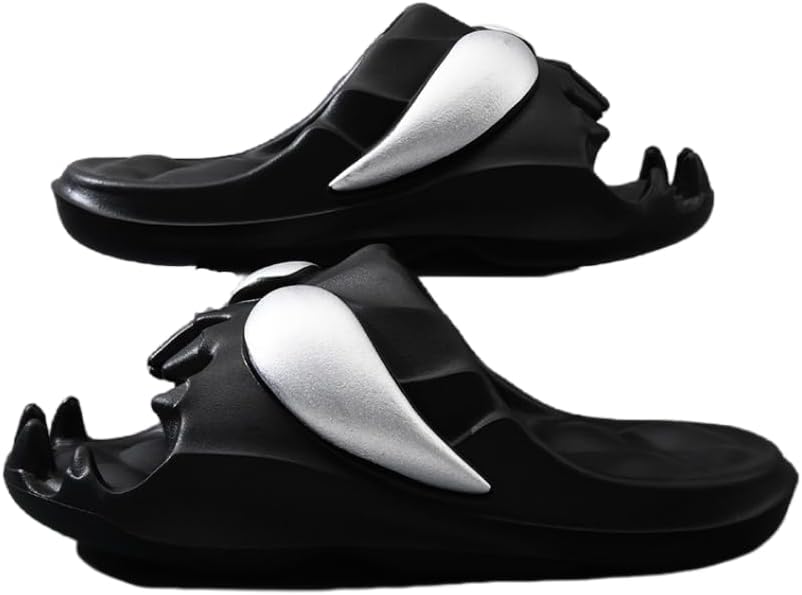 

FSwinder Skull Ghost Slides, спортивные сандалии, противоскользящие облачные тапочки для мужчин и женщин, удобные домашние туфли с открытым носком, домашние туфли для открытого пальца, Хэллоуин Skull Slides, толстые мягкие туфли для душа, черный