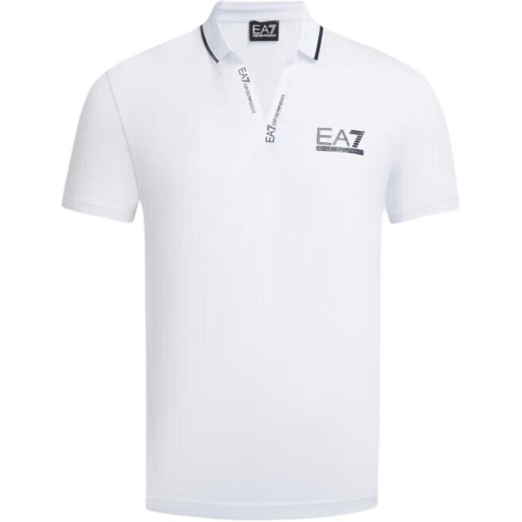 

EMPORIO ARMANI Рубашка-поло EA7 SS24 мужская белая
