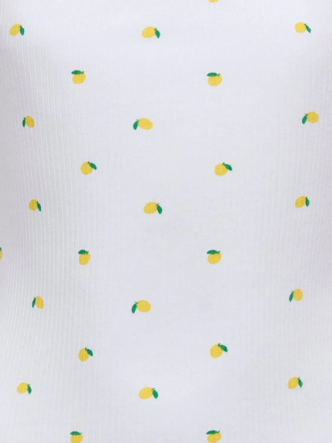 Топ с принтом KIDS ONLY, cloud dancer lemons — фото 2