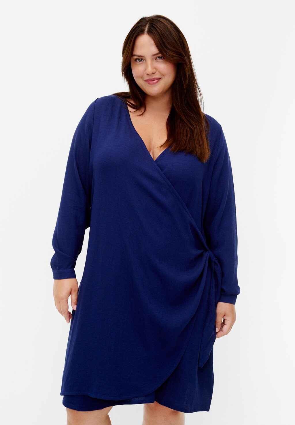 

Повседневное платье LONG SLEEVE WRAP Zizzi, цвет medieval blue