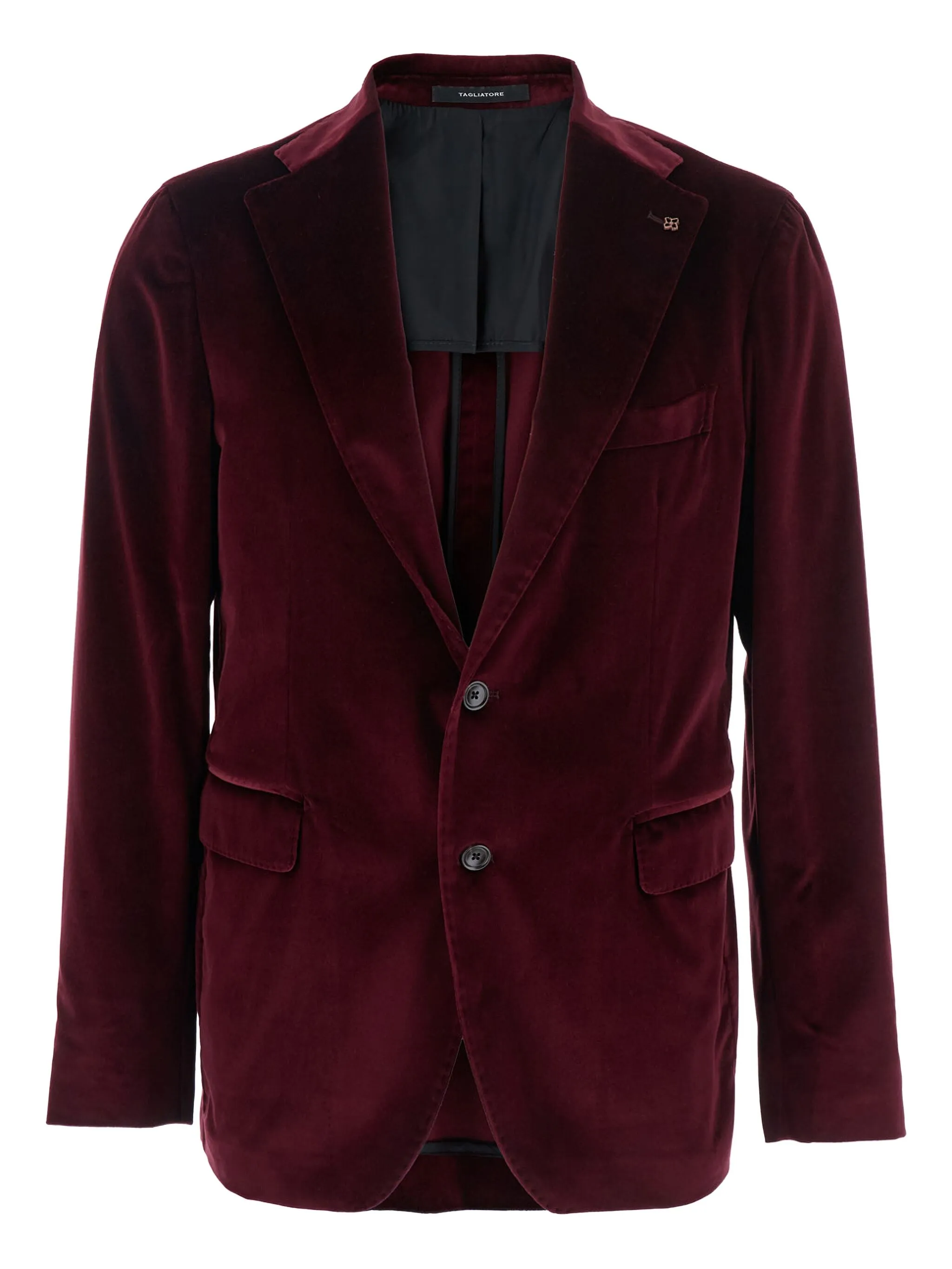 

Однобортный пиджак с заостренными лацканами Tagliatore, красный