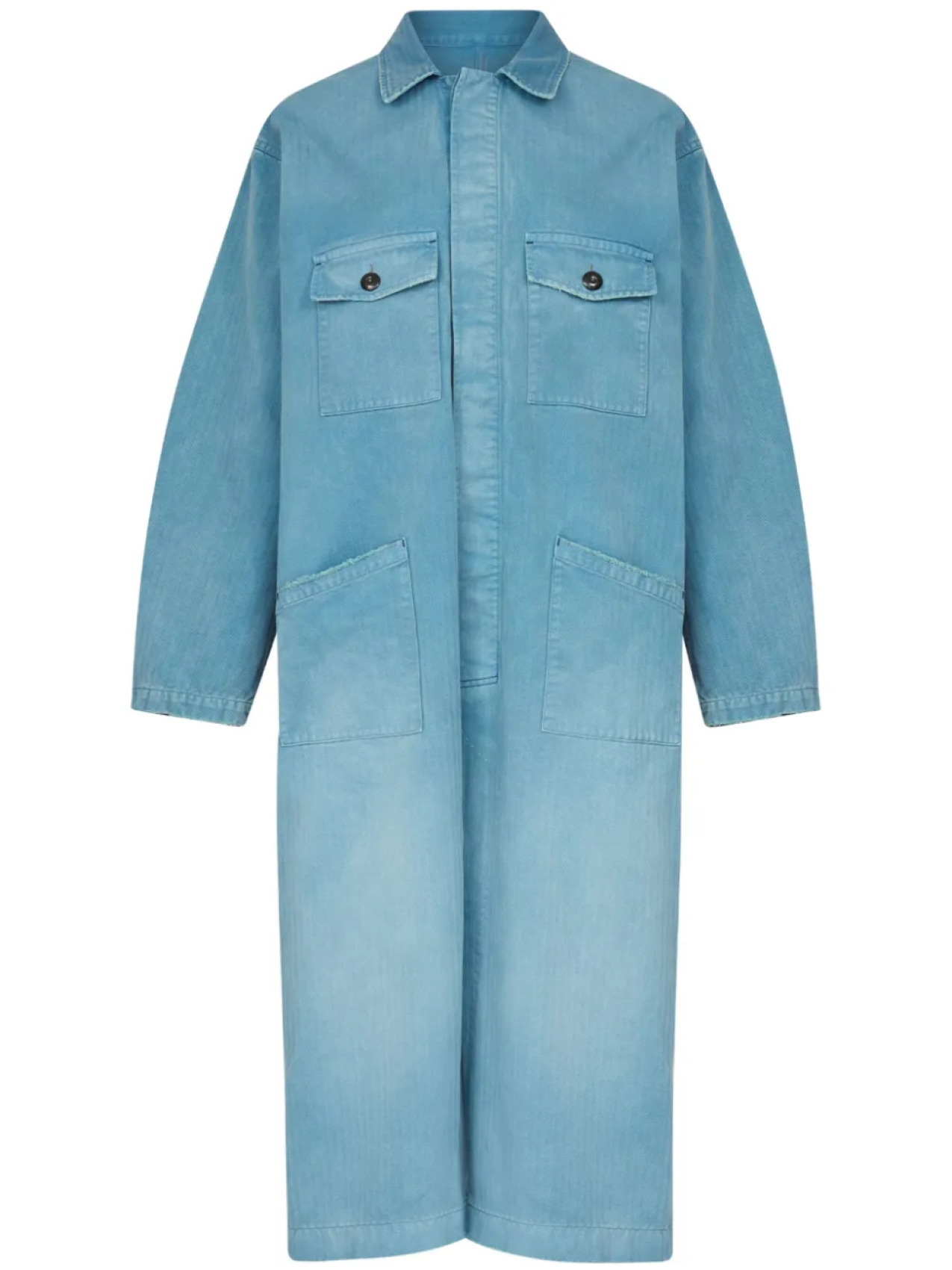 

Maison Margiela двубортный тренч, синий