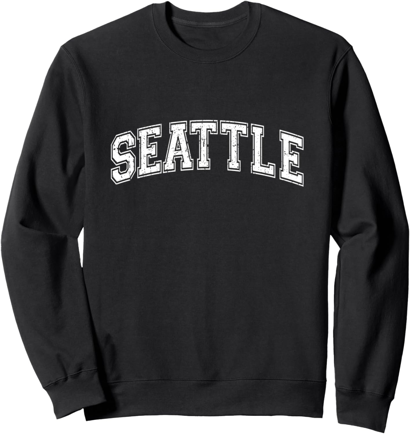 

Классическая винтажная спортивная толстовка Seattle Classic New Washington Seattle City Apparel Shop, черный