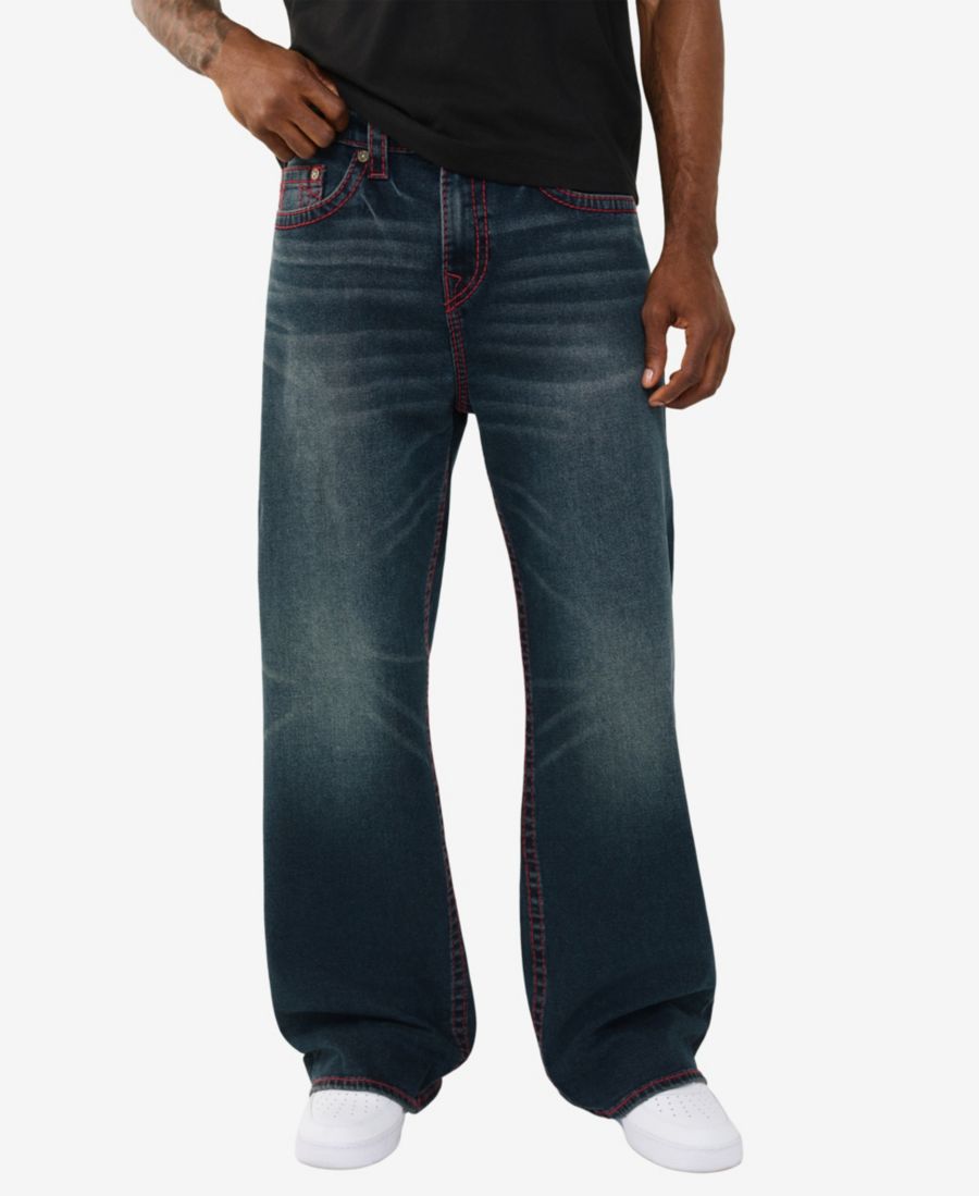 

Мужские джинсы Vinny Ultra Baggy Big T No Flap True Religion, Night Rush Blue Black Wash