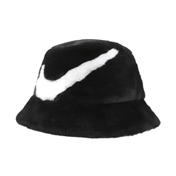 

Кепка Nike Apex Faux Fur Swoosh Bucket Hat 'Black', черный