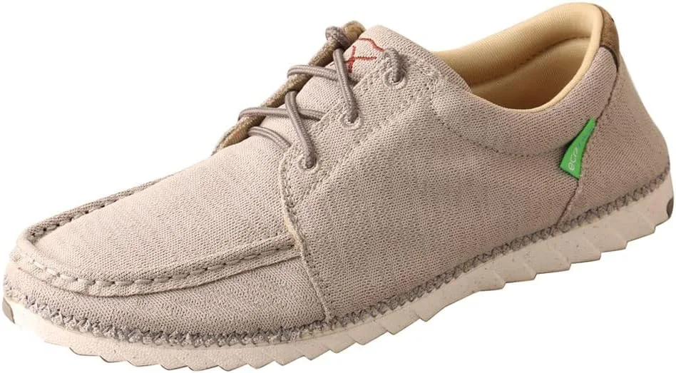 Мужские лоферы Twisted X Zero-X Chukka Driving Moc - кожаные лоферы с ручной обработкой натуральной кожи, белый/черный