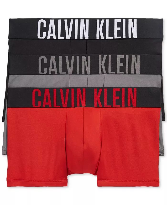 

Комплект из 3 мужских трусов-боксеров Intense Power Micro с низкой посадкой Calvin Klein, мультиколор