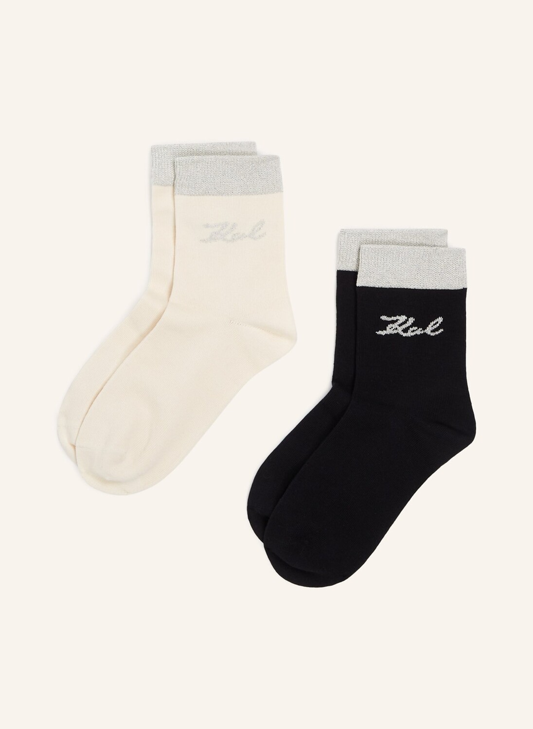 

Носки KARL LAGERFELD, черный/бежевый