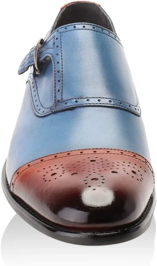 Туфли S'BAKER Monkstrap, Dark Blue Tobacco — фото 2
