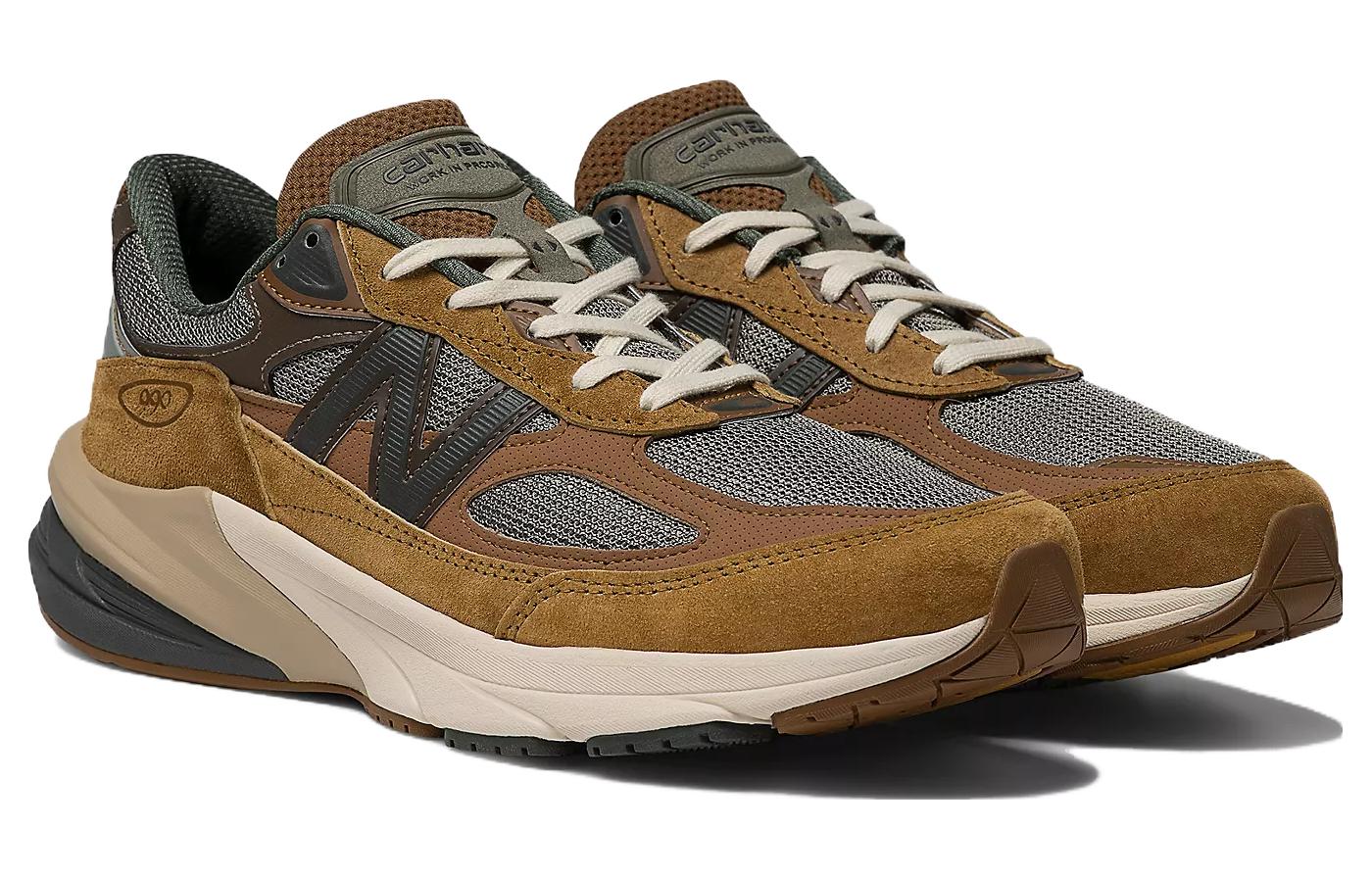 Carhartt WIP x 990v6 Made in USA 'Sculpture Center' New Balance, цвет хаки — фото 3