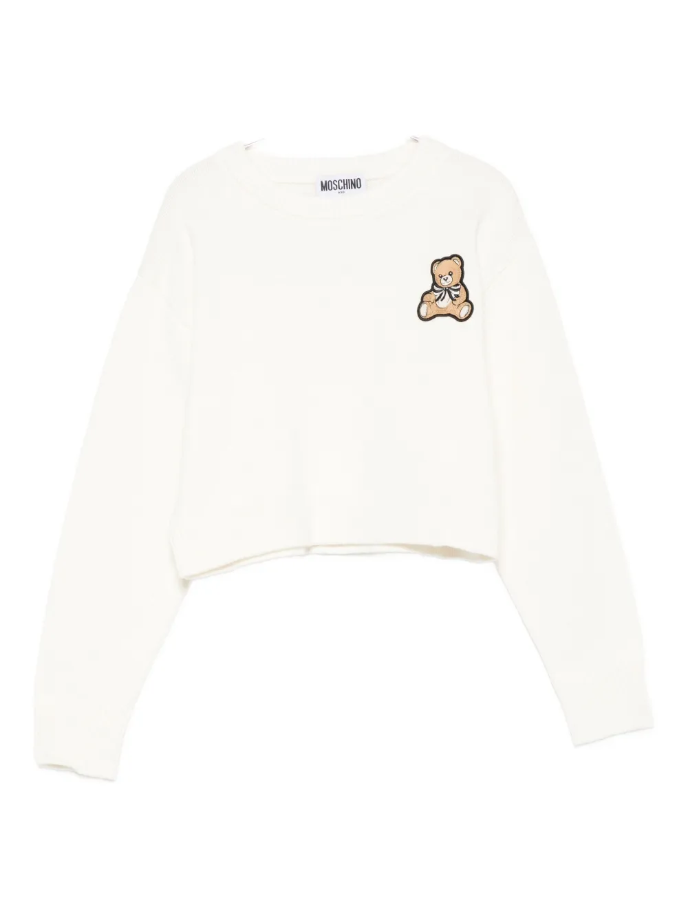 

Свитер с мишкой Тедди Moschino Kids, белый