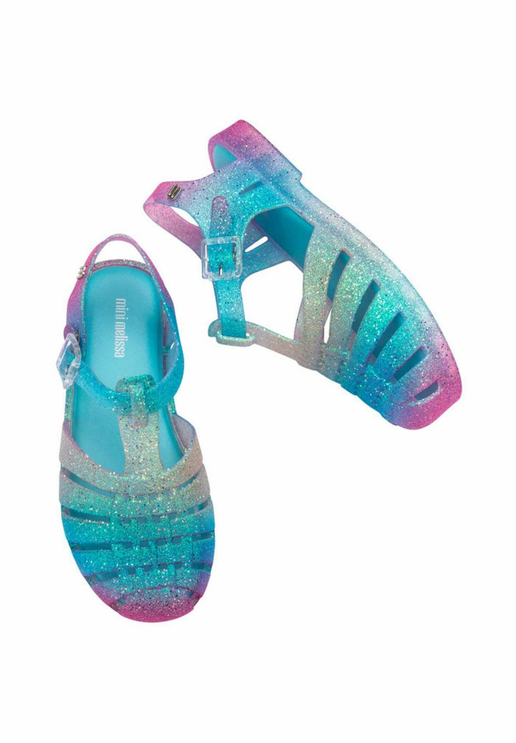 Сандалии POSSESSION GLITTER - Pool slides Mini Melissa, синий — фото 3