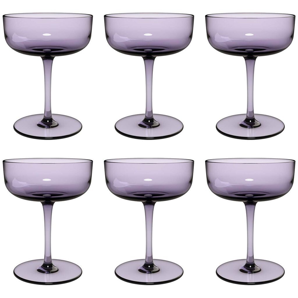 

Нравиться. by Villeroy & Boch Стеклянная миска для шампанского/десертная миска Like Glass, 100 мл, набор из 6 шт. лавандового цвета - DS