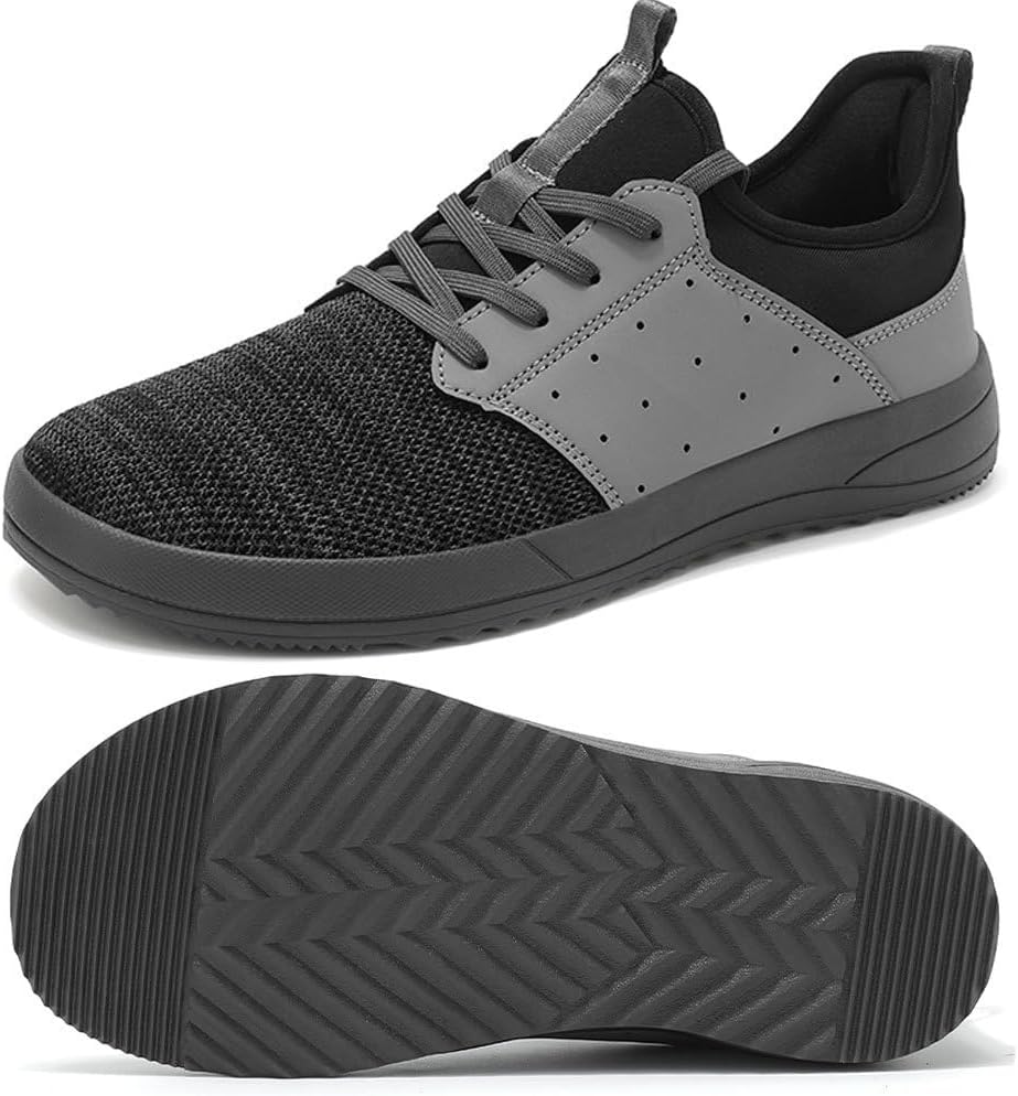 

Мужские кроссовки CFVKPT с широкой носочной частью, поддержкой свода стопы, стиль barefoot, модные, удобные, дышащие повседневные обувь, темно-серый