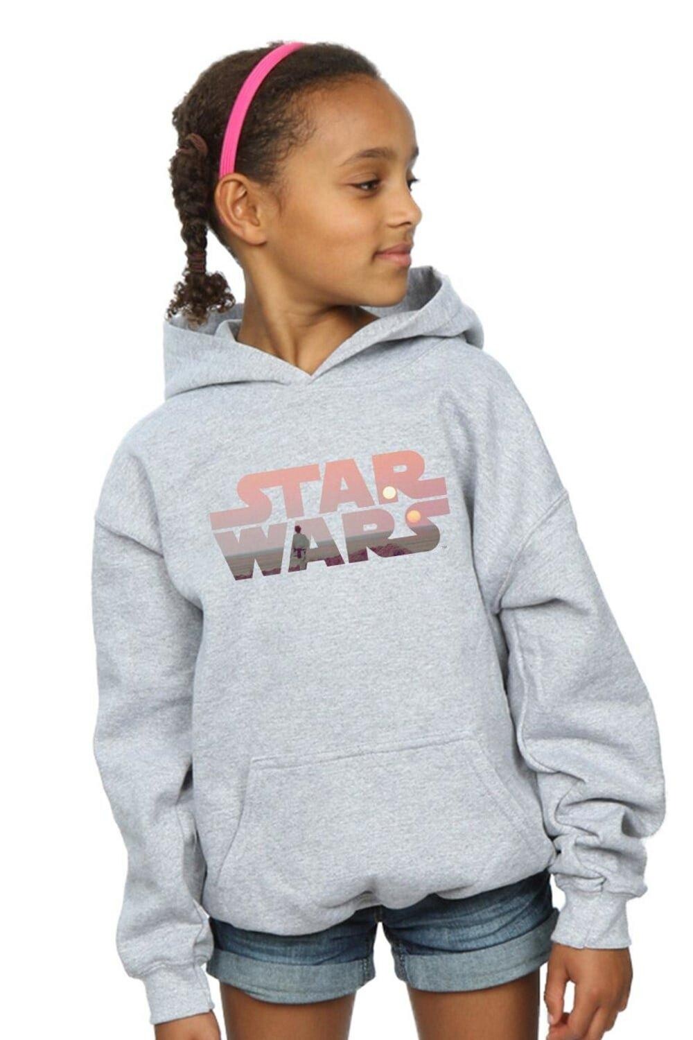 

Толстовка с логотипом Татуина Star Wars, серый