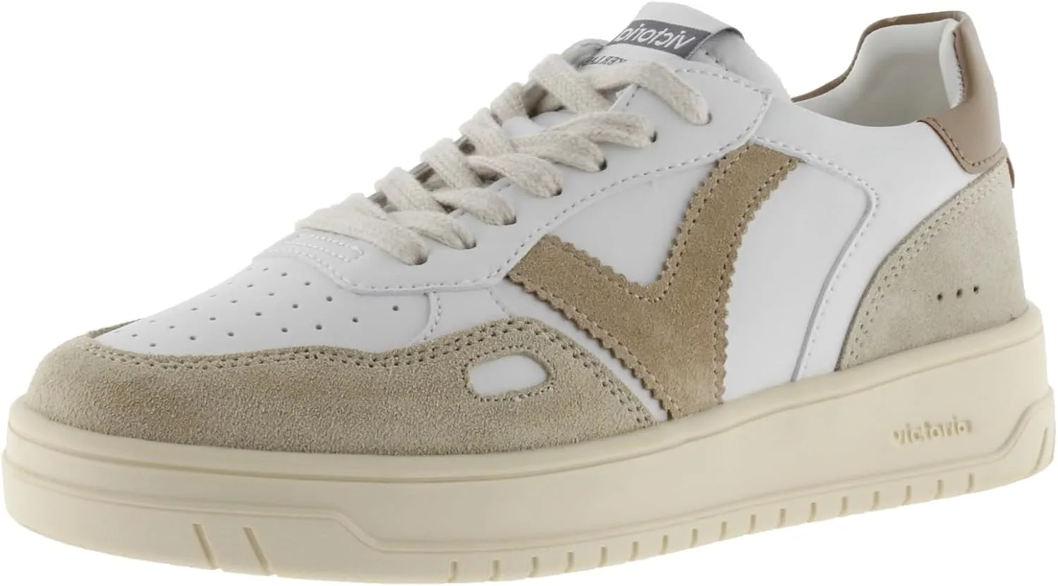 Кроссовки Victoria Low-Top Unisex Seul Leather Effect & Colored & Split Leather Parts 1257136 для взрослых, бежевый