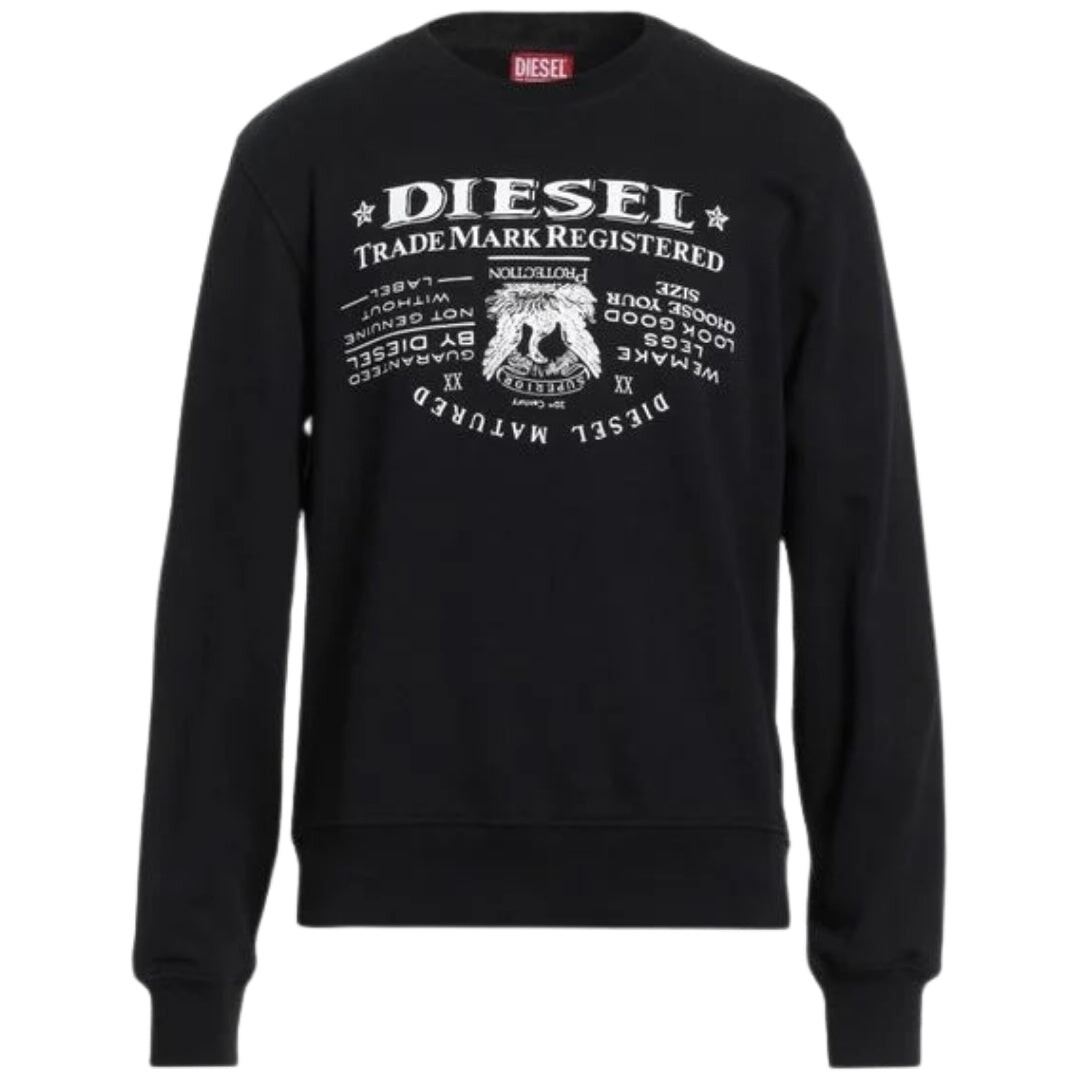 

Толстовка it с логотипом бренда Diesel, черный