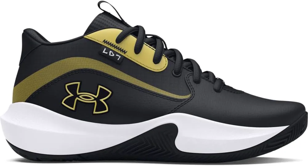 

Баскетбольные кроссовки Under Armour для детей школьного возраста Lockdown 7, черный/металлик золотой