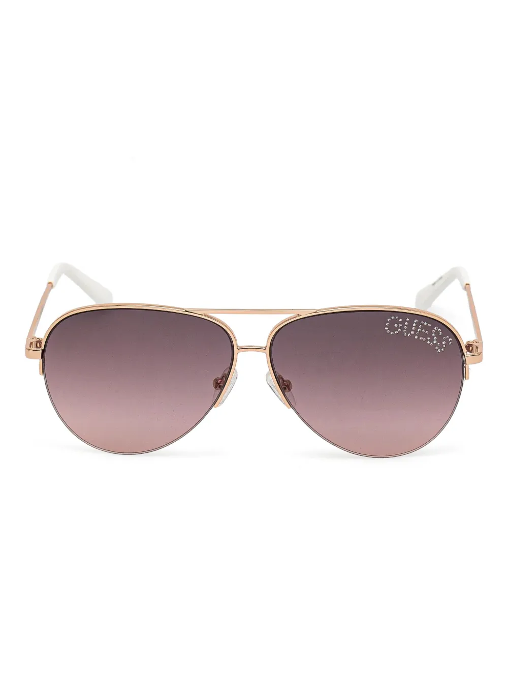 

Солнцезащитные очки-пилоты с кристаллами GUESS EYEWEAR, золотой