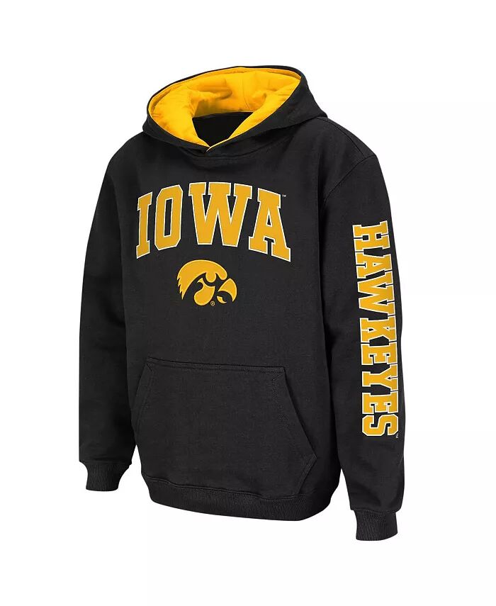 Толстовка с капюшоном для мальчиков из черной команды Iowa Hawkeyes 2-Hit Colosseum — фото 4
