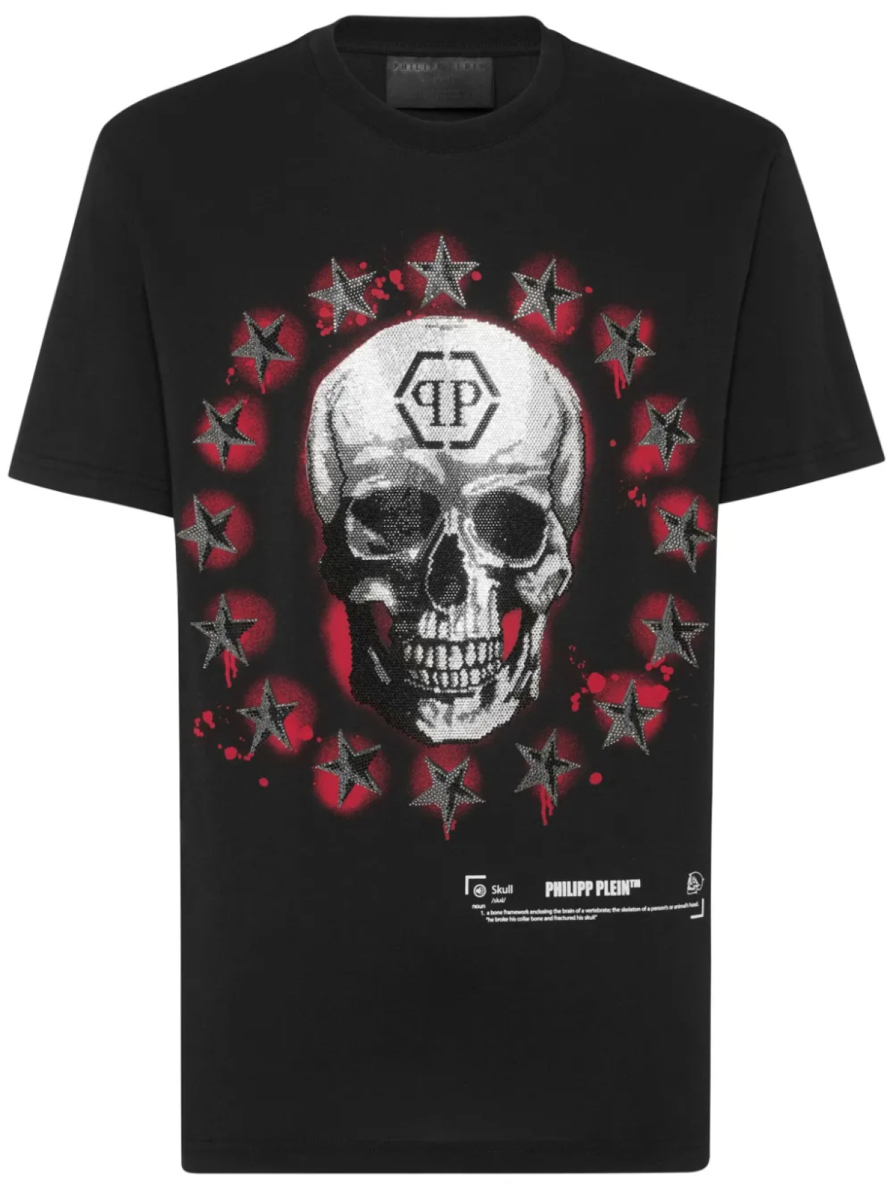 

Футболка с принтом черепа от Philipp Plein, черный