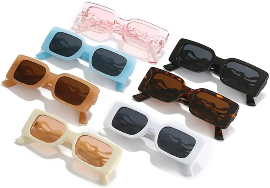 

Женские солнцезащитные очки прямоугольной формы в стиле ретро с полыми дужками, защита от УФ-излучения UV400, мужские солнцезащитные очки LANGSER, Beige Champagne