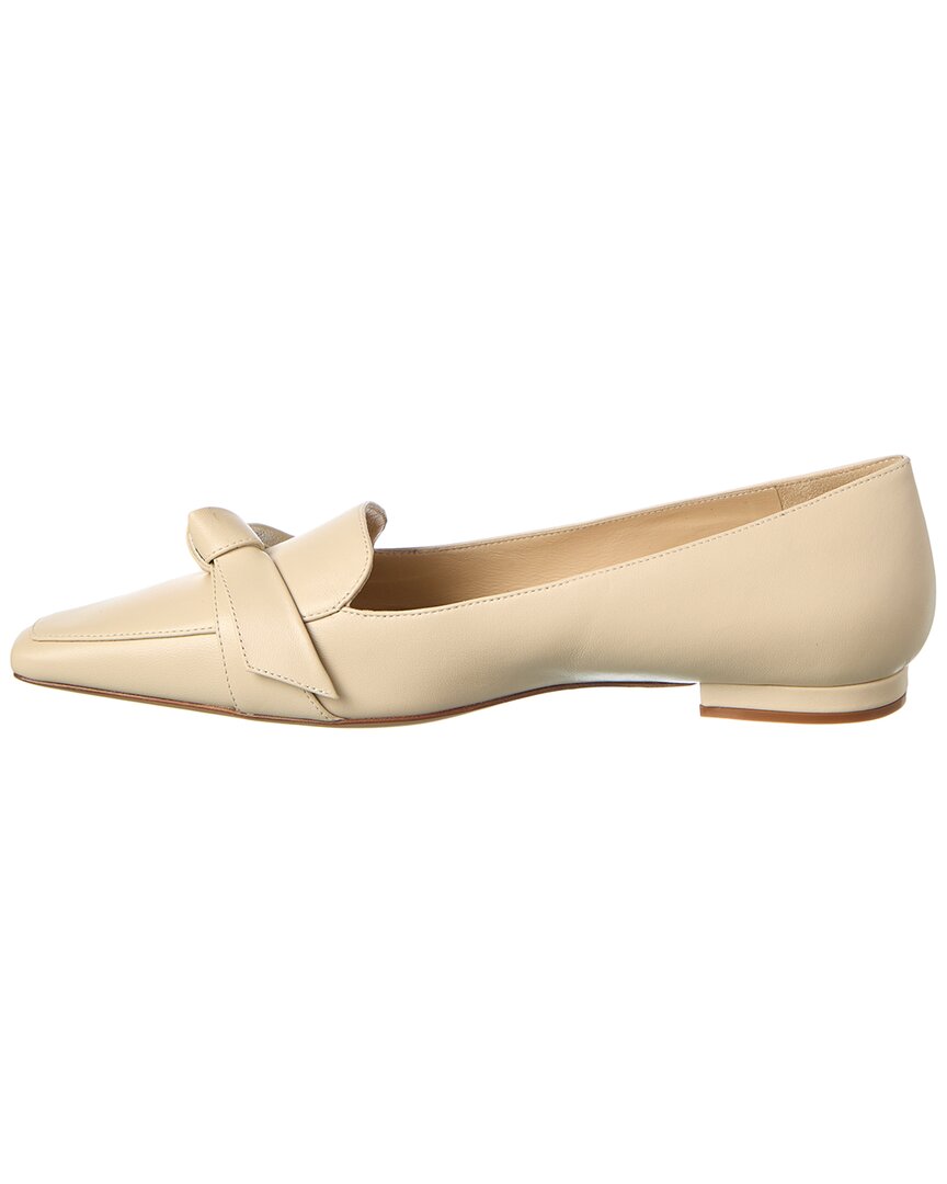 Александр Бирман Кларита Квадратные кожаные лоферы Alexandre Birman, белый — фото 2