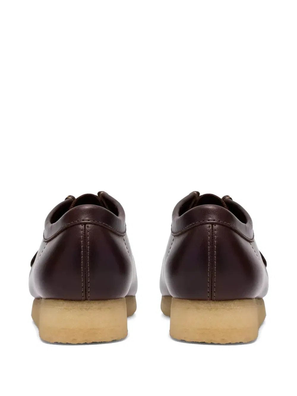 Кожаные ботинки Wallabee на шнуровке Clarks Originals, коричневый — фото 3