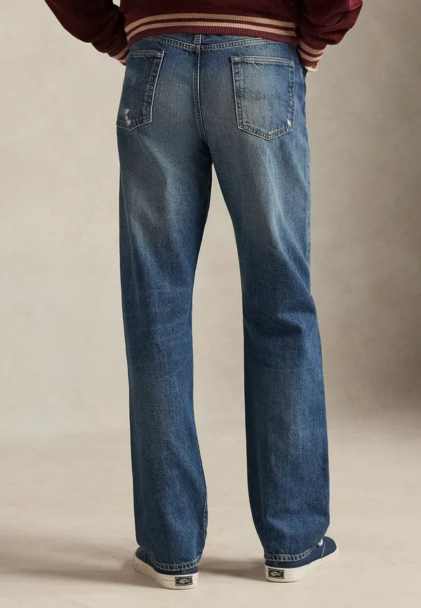 Джинсы прямого кроя heritage с потертостями, прямые штанины. Polo Ralph Lauren, Kensington Wash — фото 3