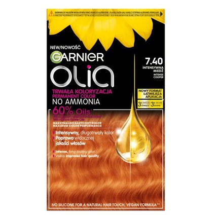 

Краска для волос Olia 740 Насыщенная медь Garnier
