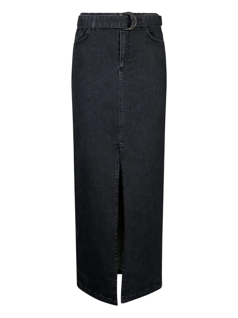 

Джинсовая макси-юбка с поясом на талии LIU JO, серый