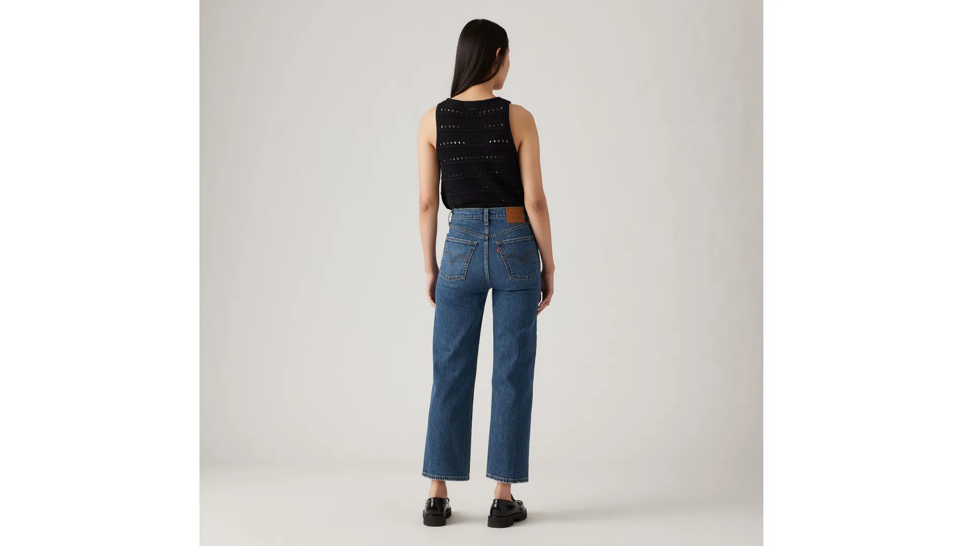 Прямые женские джинсы с эффектом реберной клетки Levi's, цвет On My Honor - Dark Wash — фото 3