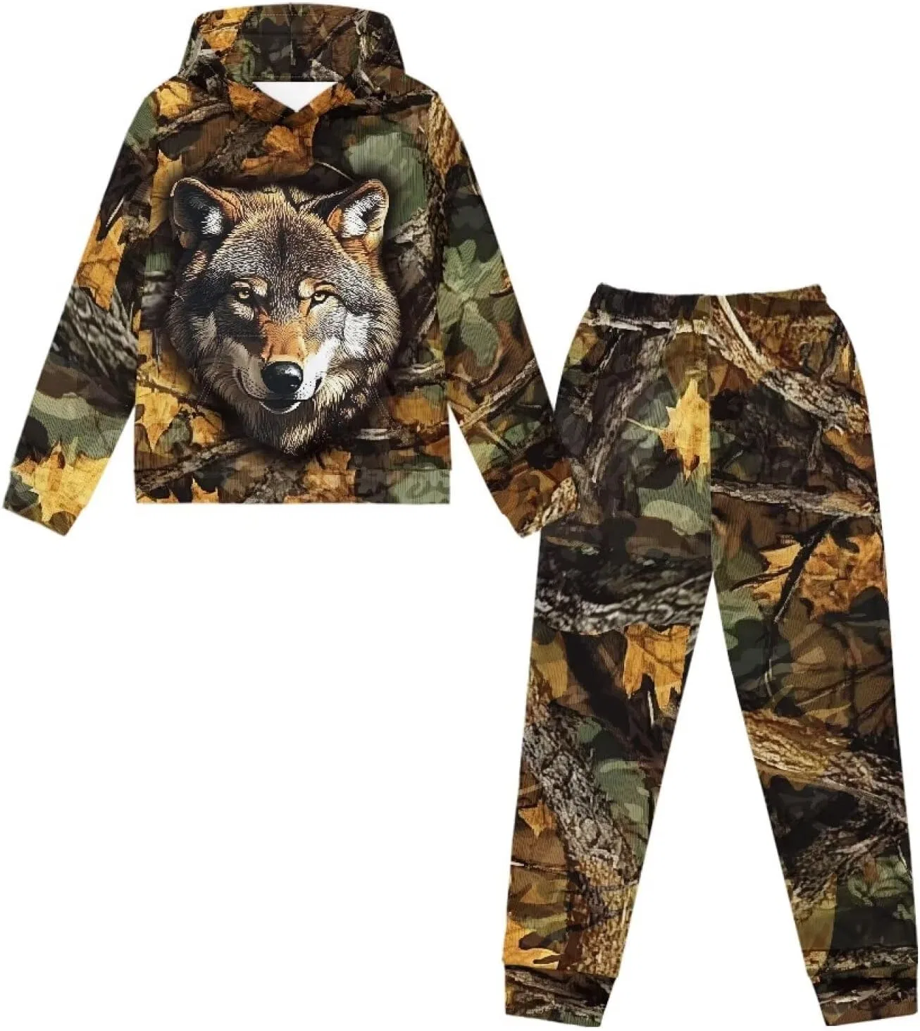 Детский спортивный костюм Camo Hunting Wolf doginthehole, 2 предмета — фото 4