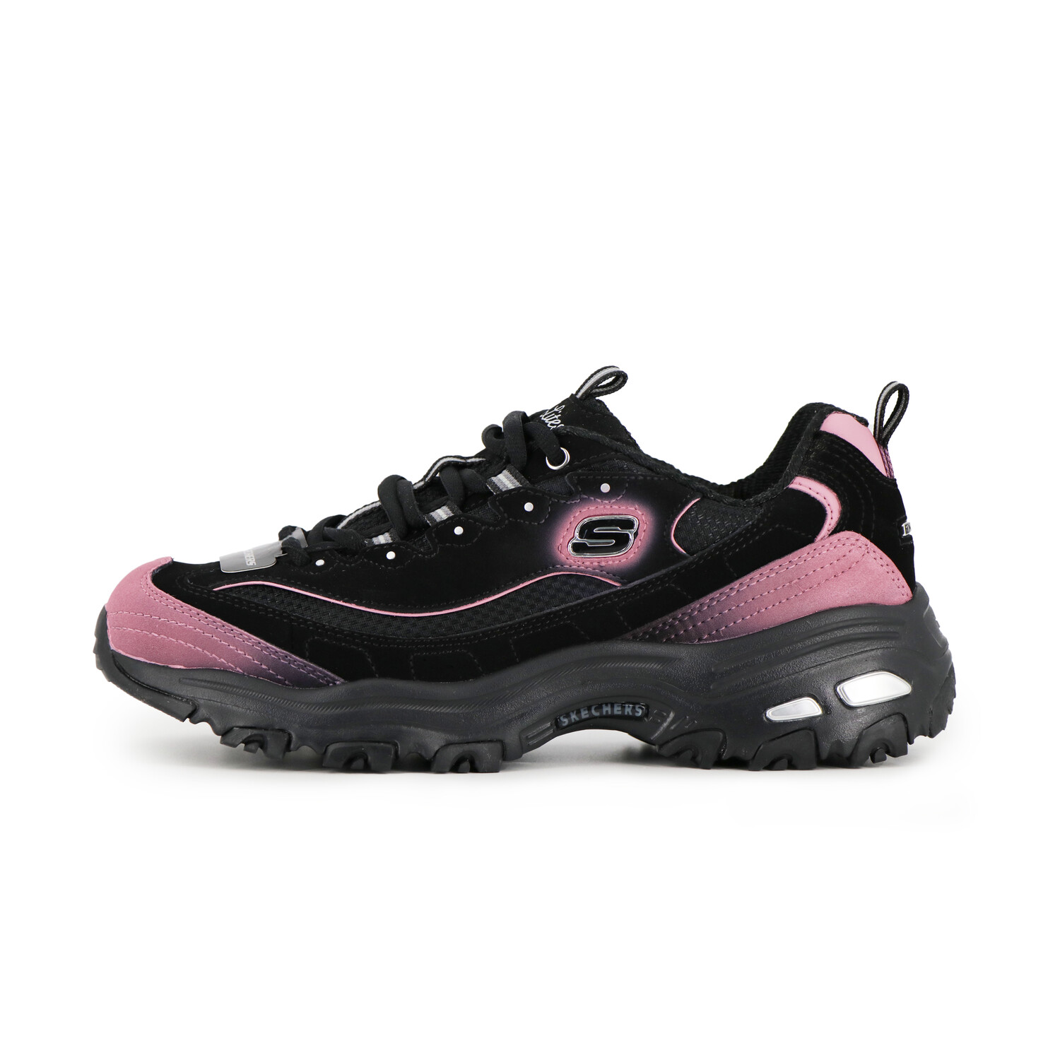 

Кроссовки Skechers DLITES Chunky Sneakers Women's Low-top Black/pink, черный