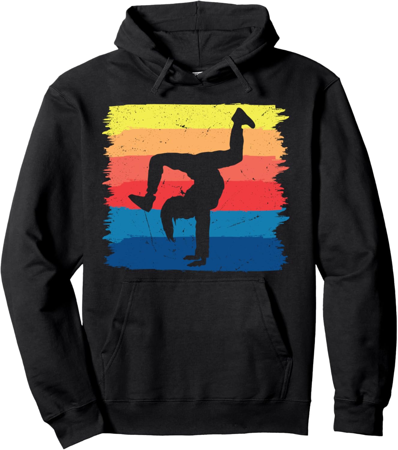 

Ретро-худи для брейк-дансеров Breakdance Girls Floor Mat Breakdancer Clothes, черный