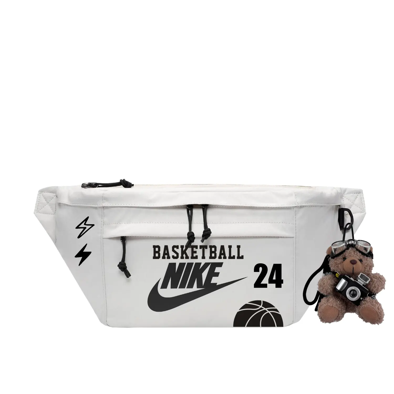 

Nike Унисекс поясная сумка ручной работы с принтом в стиле стритвир, Hot blood basketball