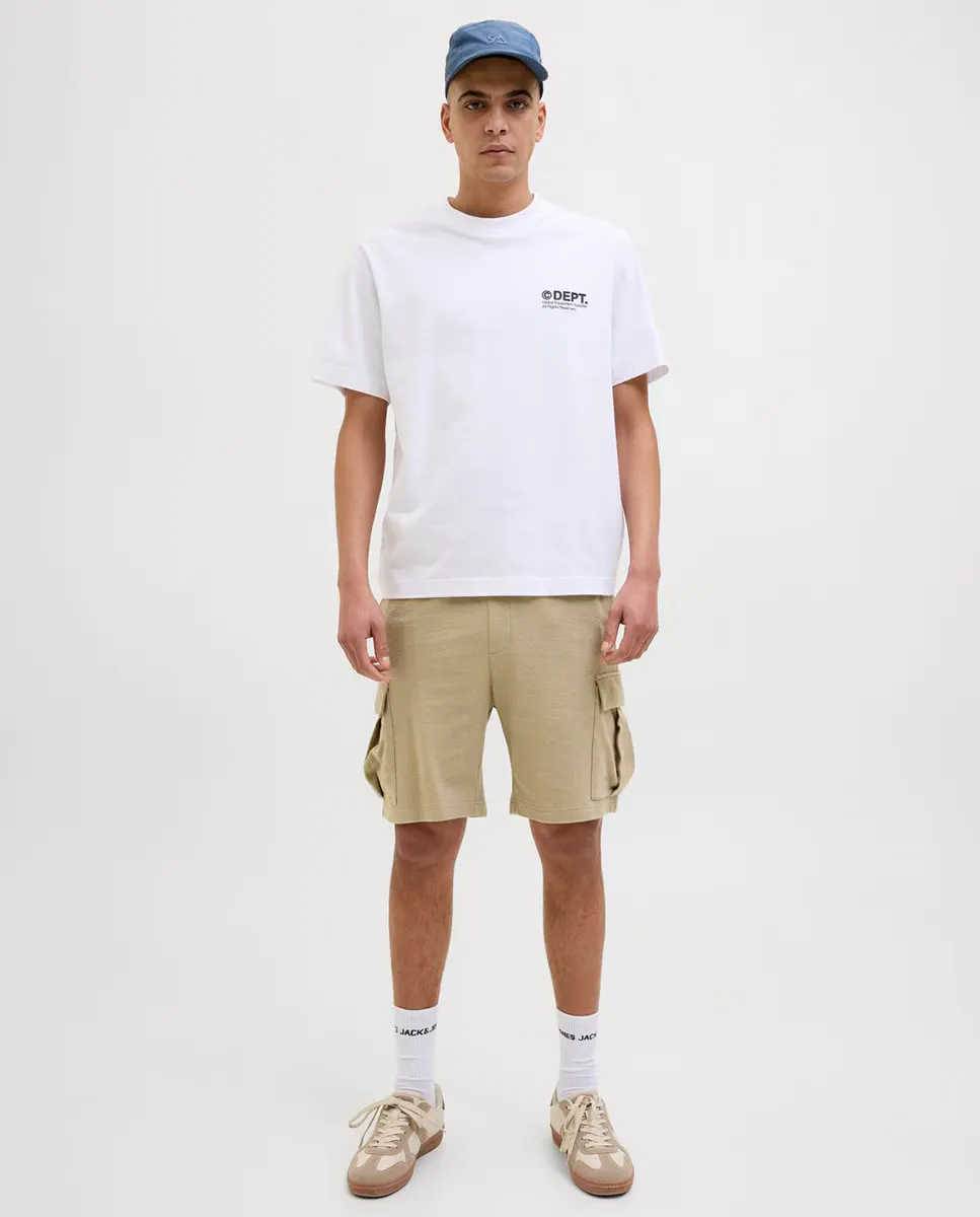 

Мужские шорты-бермуды с боковыми карманами и завязками Jack & Jones, цвет Marrón claro