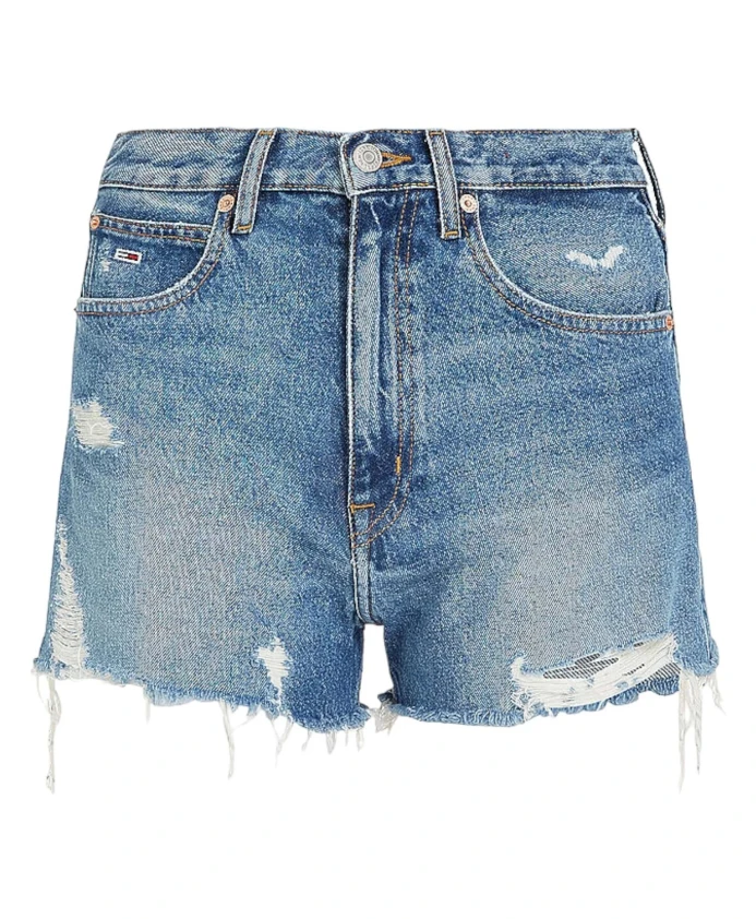 

Джинсовые шорты с потертыми краями Tommy Jeans, синий