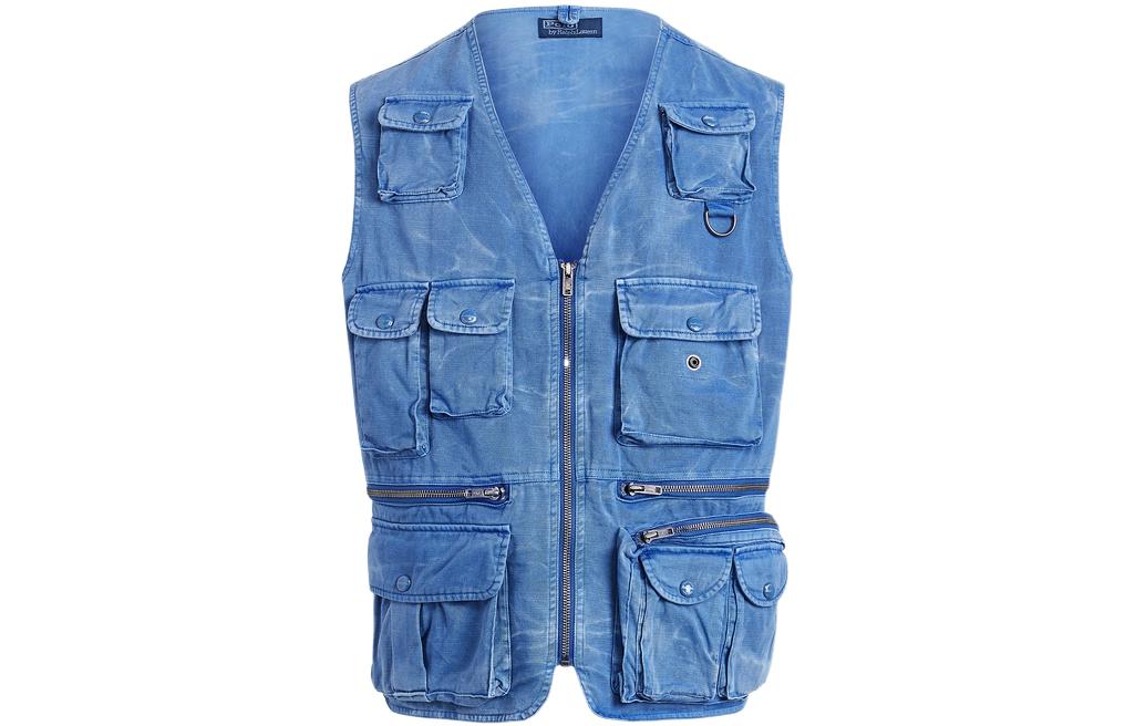 Polo Ralph Lauren Весенне-летний жилет мужской синий, Blue — фото 3