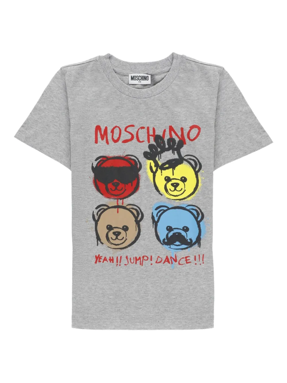

Футболка с принтом Teddy Moschino Kids, серый