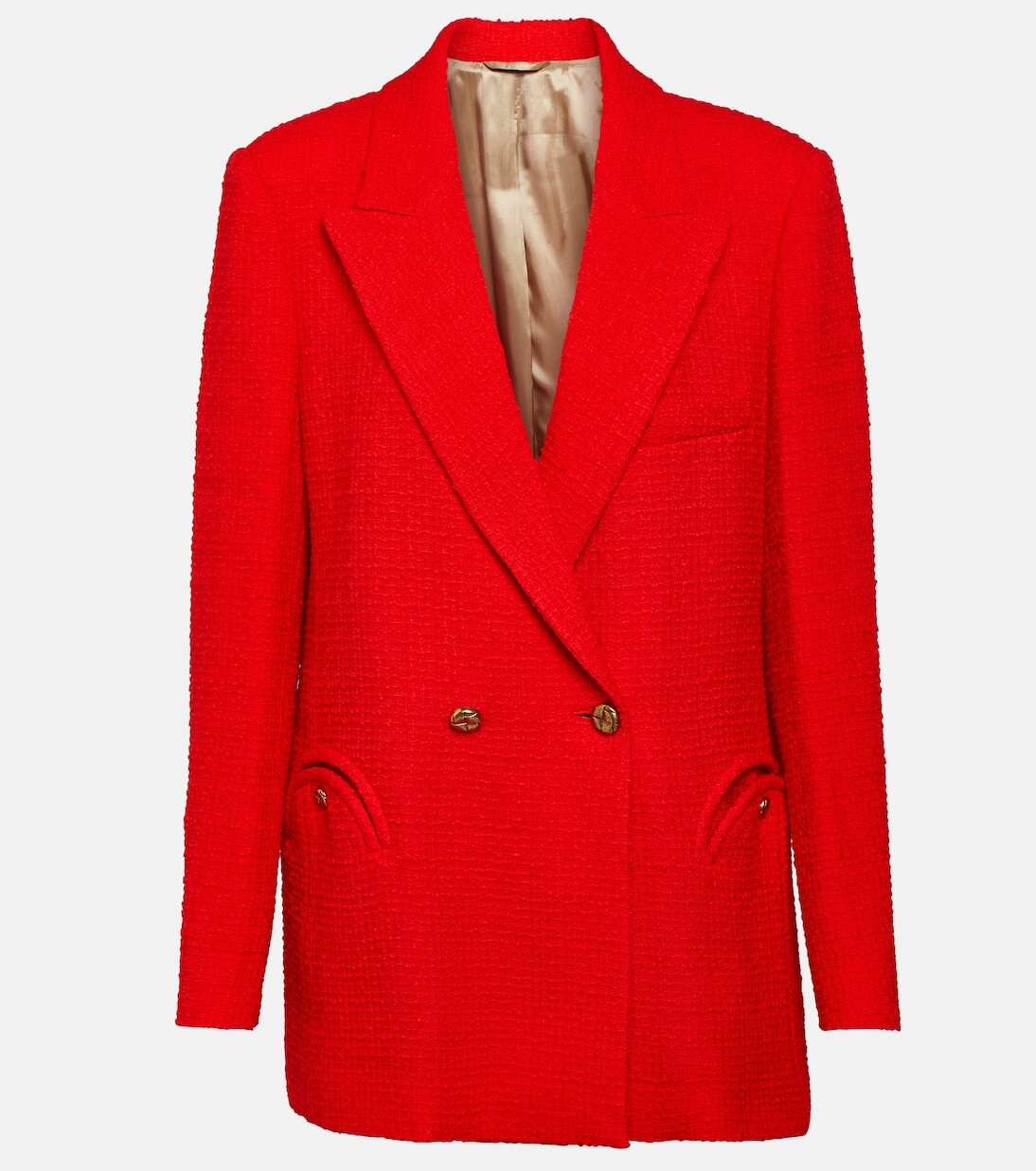 

Двубортный пиджак everynight из смесовой шерсти Blazé Milano, красный