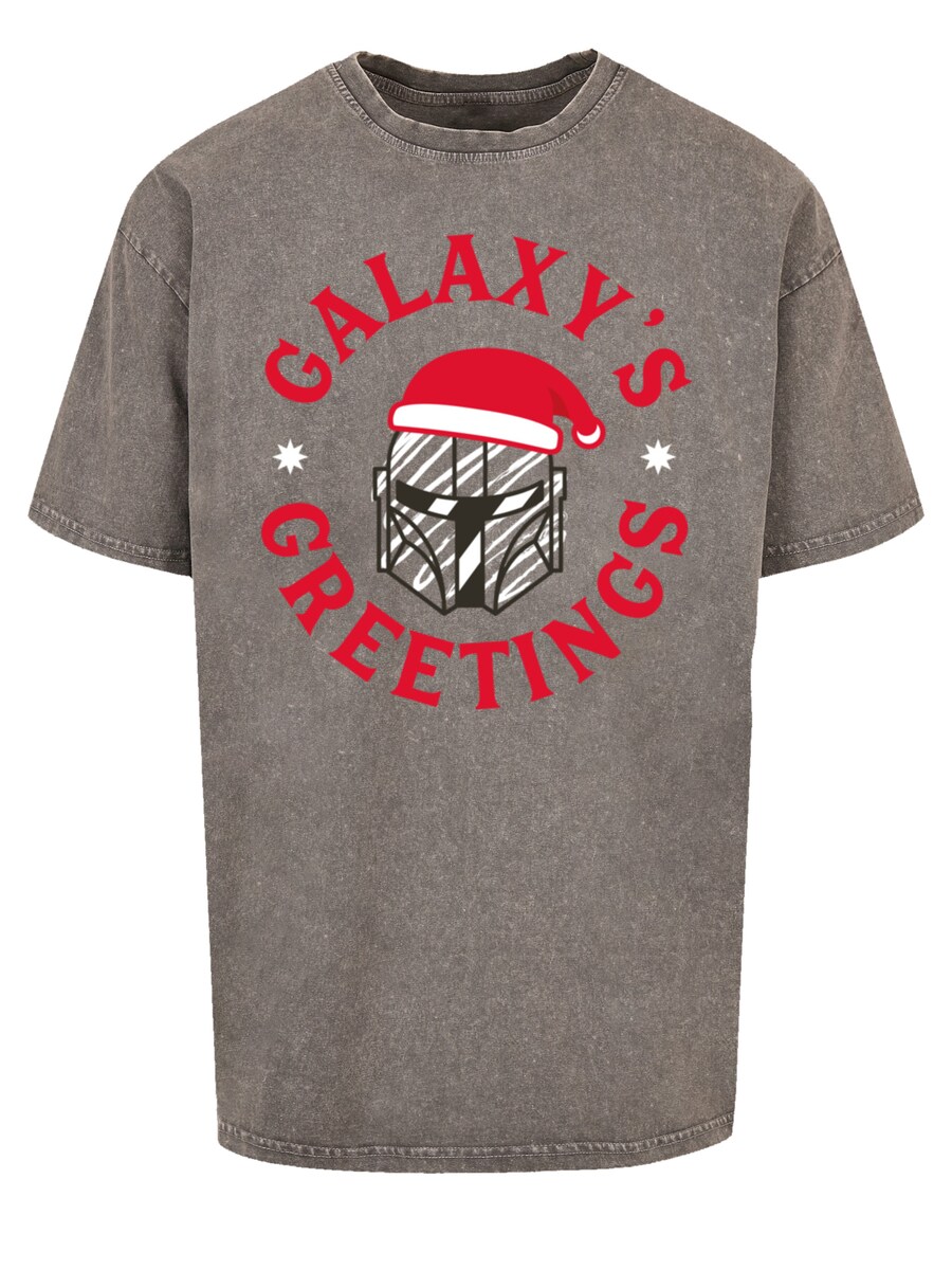 

Классическая футболка F4NT4STIC Shirt Star Wars Mando Galaxy´s Greetings, серый
