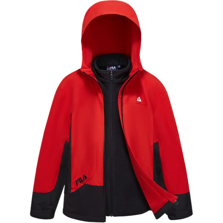 

Куртки унисекс с капюшоном, средней жесткости Fila, legend красный-prd