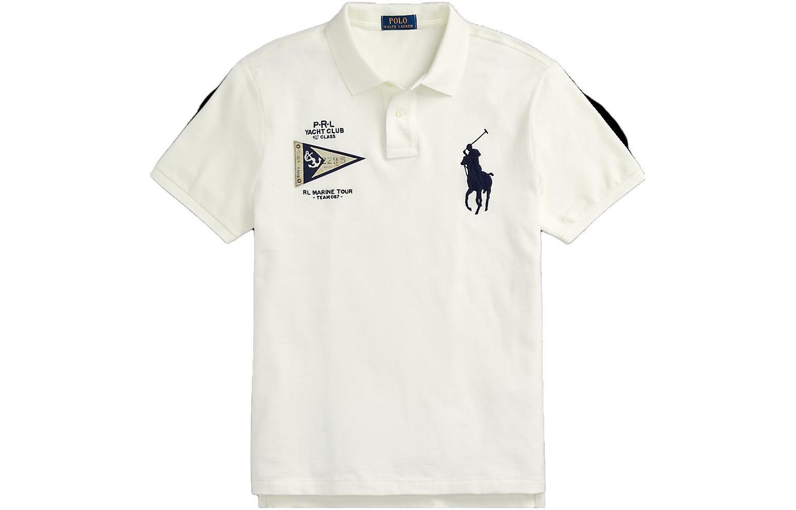 

Белая мужская поло Polo Ralph Lauren