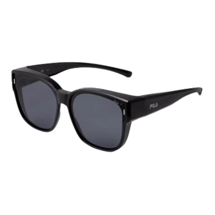 

FILA Пластиковые овальные солнцезащитные очки унисекс черные, Black