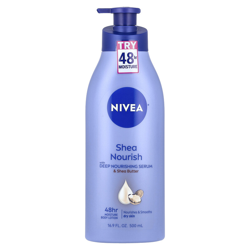 

Nivea, Питательный лосьон для тела с маслом ши, 500 мл (16,9 жидк. унц.)